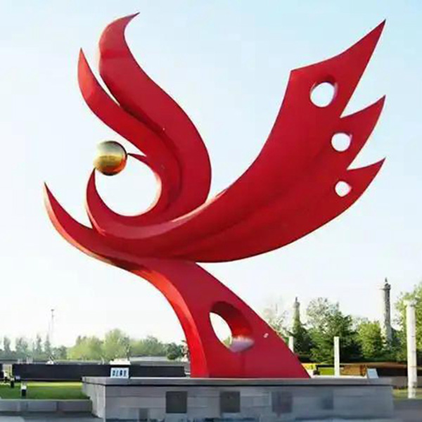 不锈钢凤凰雕塑