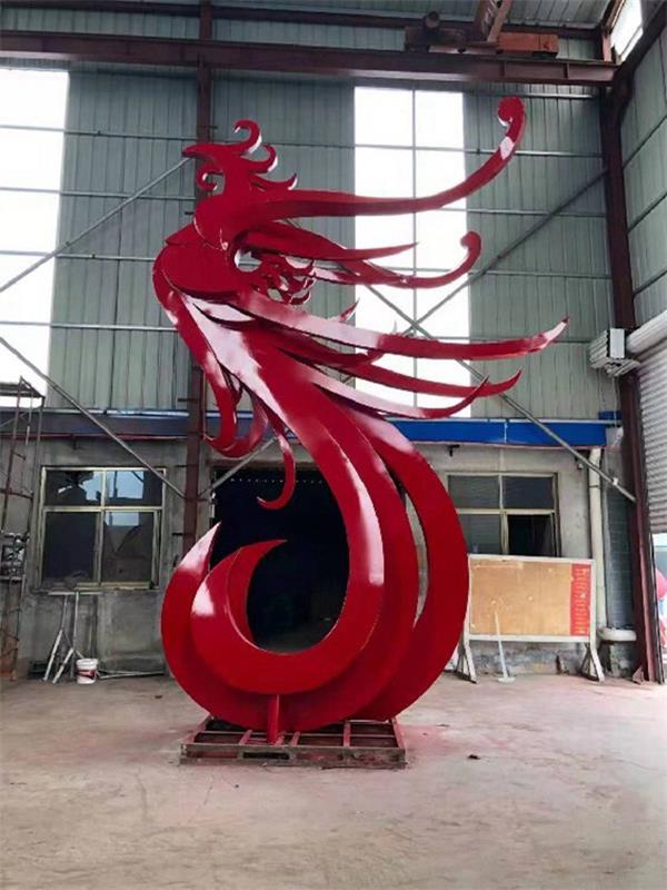 不锈钢凤凰雕塑