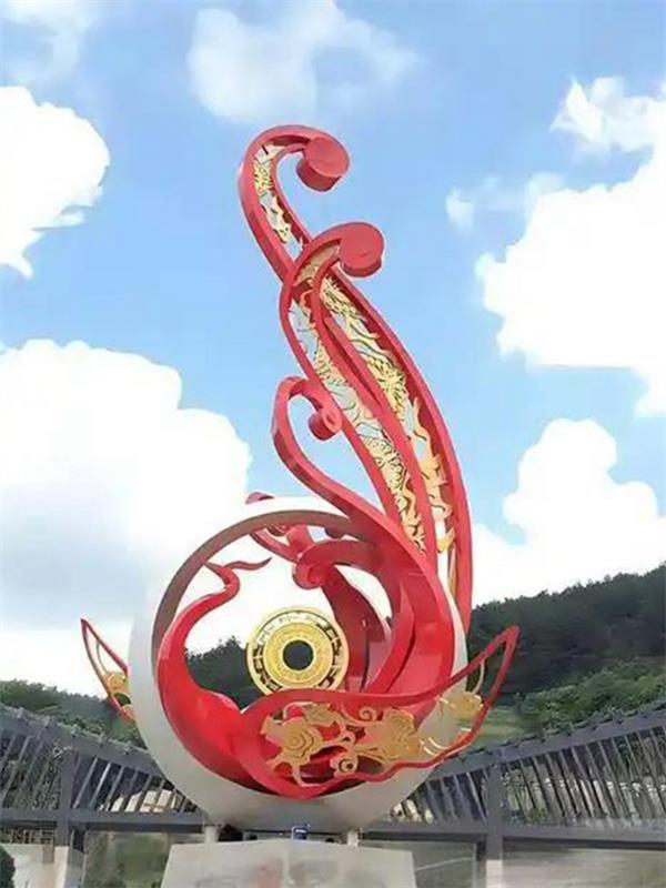 不锈钢凤凰雕塑