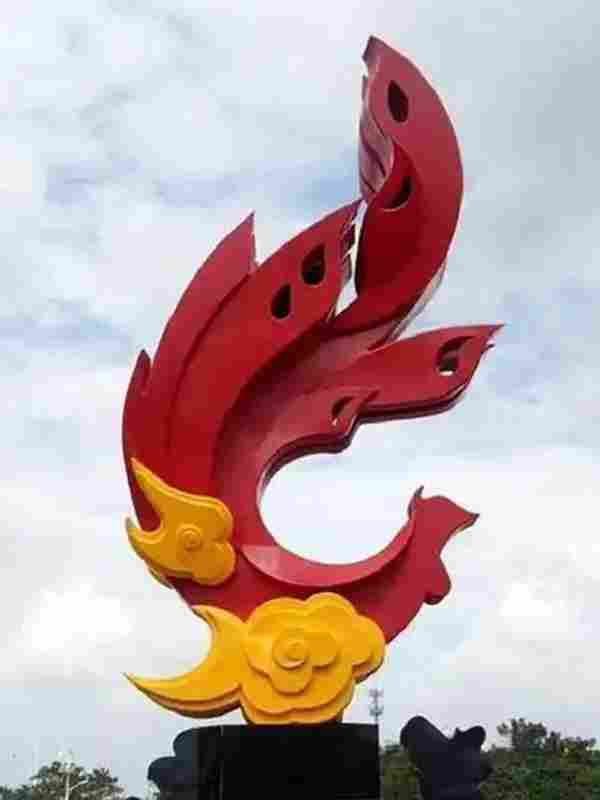 不锈钢凤凰雕塑