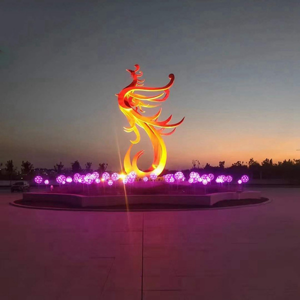 不锈钢凤凰雕塑