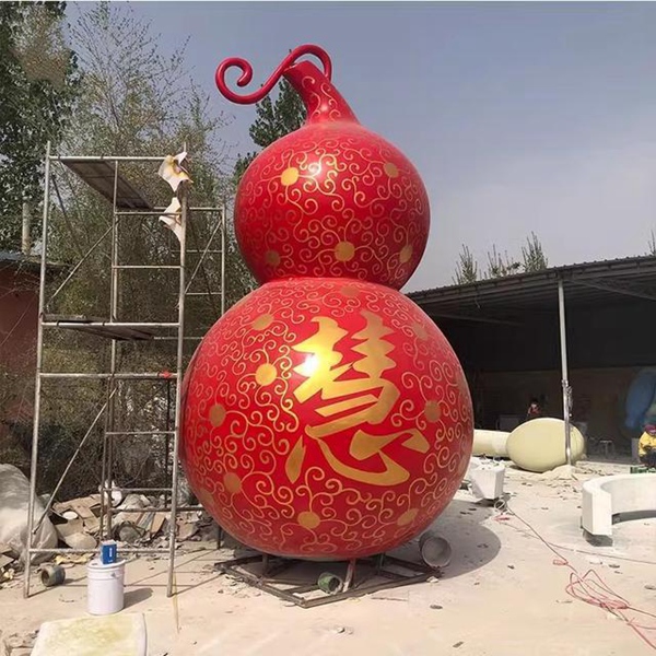 不锈钢葫芦雕塑