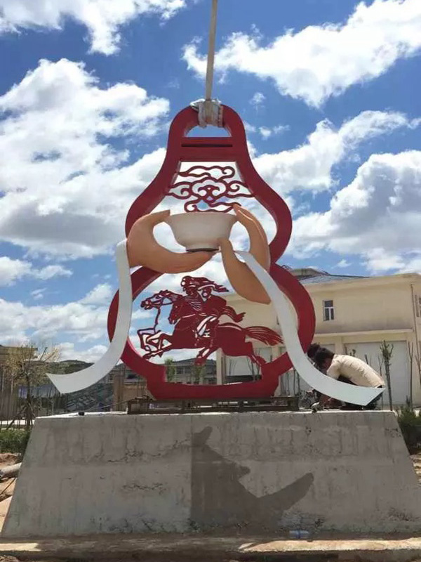 不锈钢葫芦雕塑