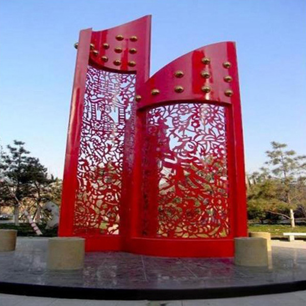 不锈钢剪纸雕塑