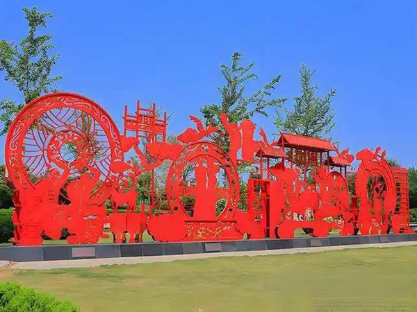 不锈钢剪纸雕塑