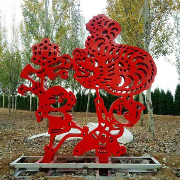 不锈钢剪纸雕塑