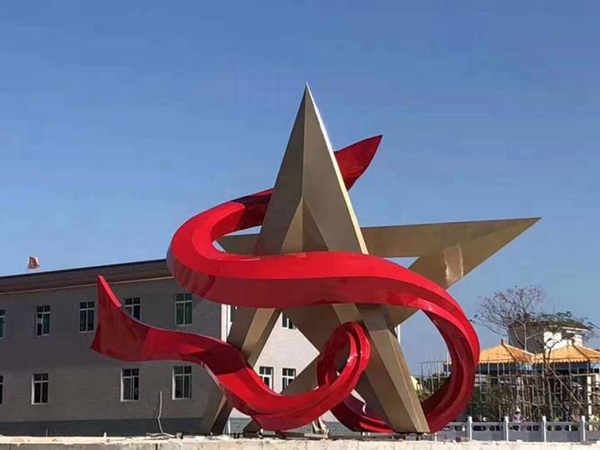 不锈钢飘带雕塑