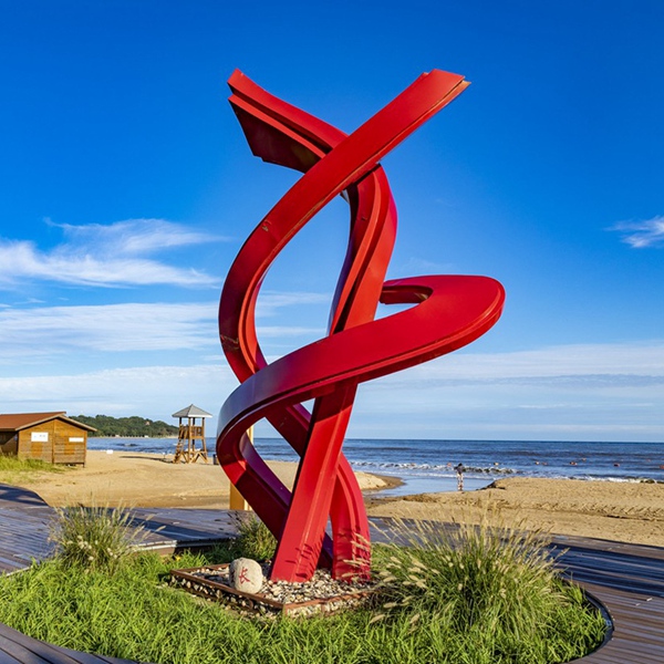 不锈钢飘带雕塑