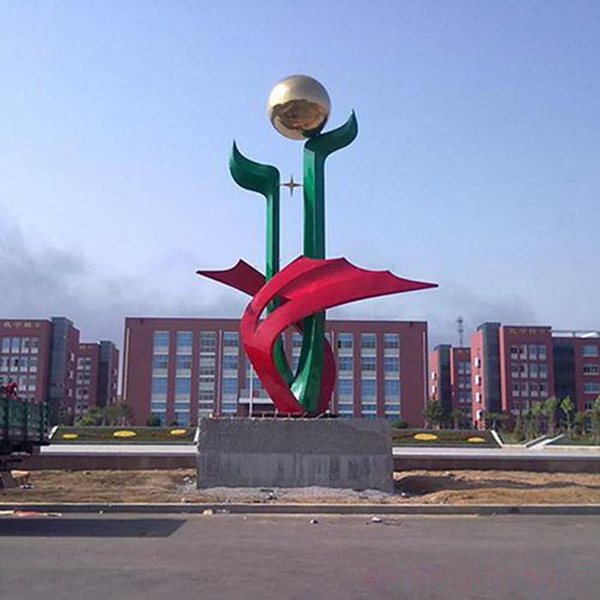 不锈钢校园雕塑