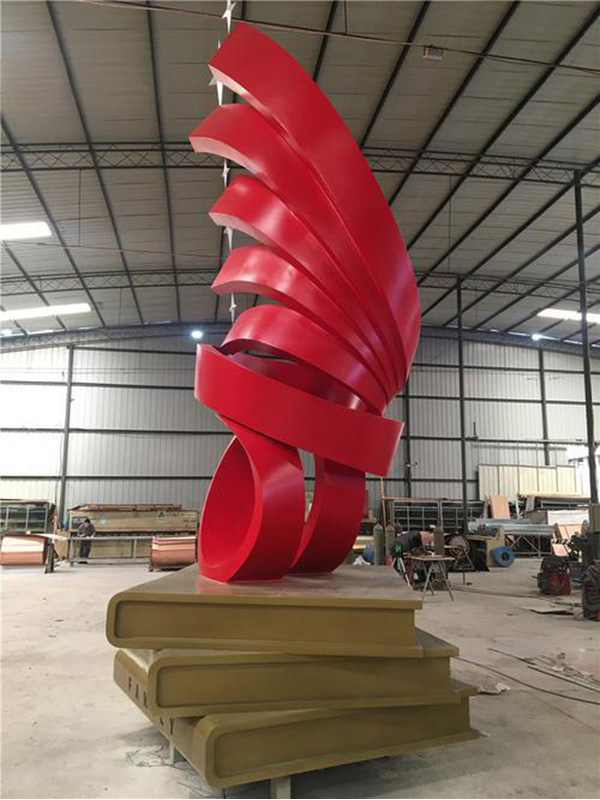 不锈钢校园雕塑