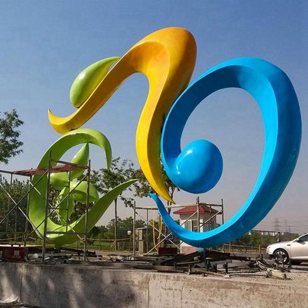 不锈钢运动雕塑