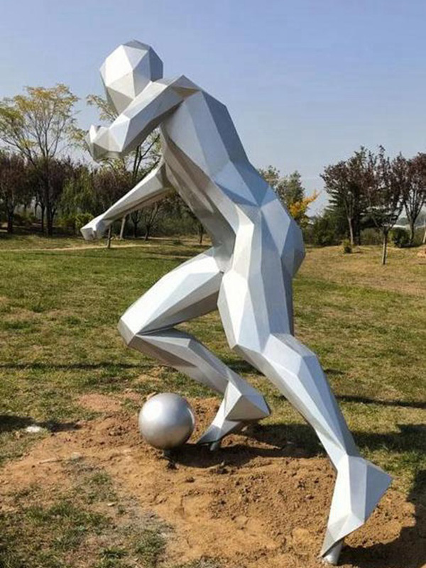 不锈钢运动雕塑