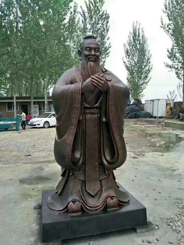 孔子铜雕