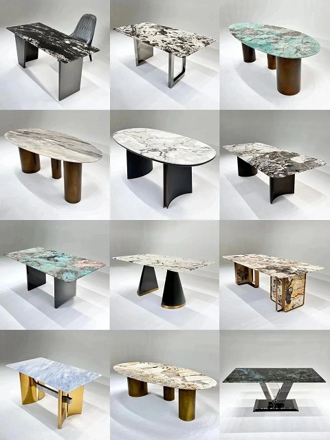 99%的人不知道奢石餐桌的磨边工艺与造型