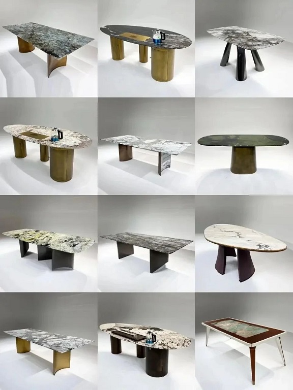 99%的人不知道奢石餐桌的磨边工艺与造型