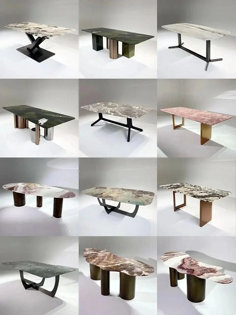 99%的人不知道奢石餐桌的磨边工艺与造型