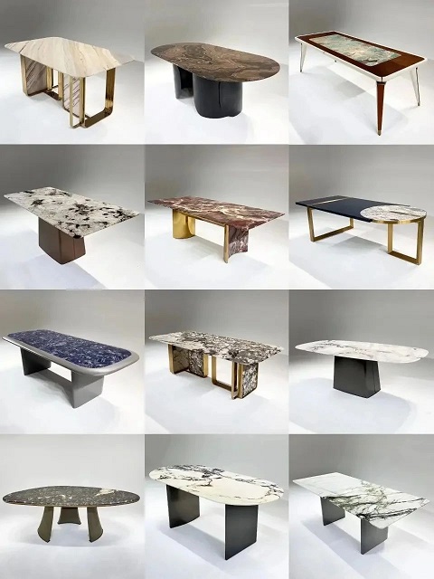 99%的人不知道奢石餐桌的磨边工艺与造型