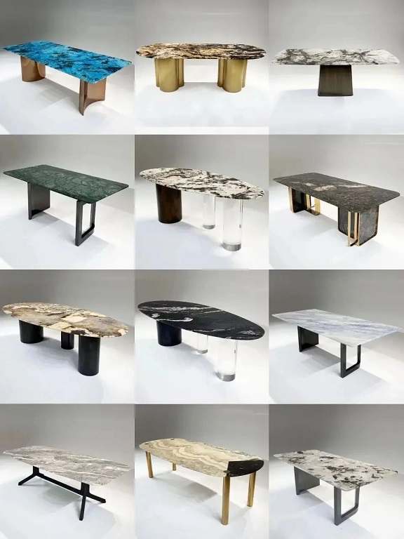 99%的人不知道奢石餐桌的磨边工艺与造型