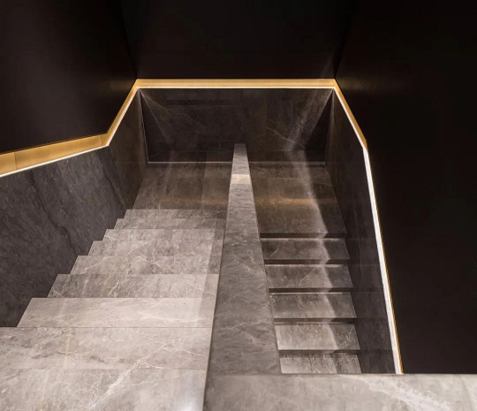 隐藏式石材楼梯扶手攻略！极具现代感与设计感