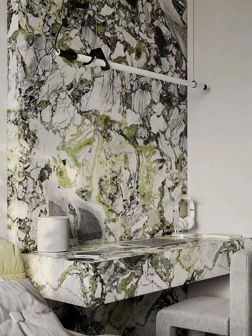 岩板背景墙有拼缝，正常有哪些处理方式？