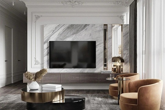 岩板背景墙有拼缝，正常有哪些处理方式？