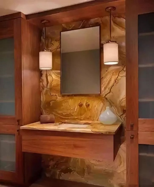 石材做的洗手台，用几代人都不过时！