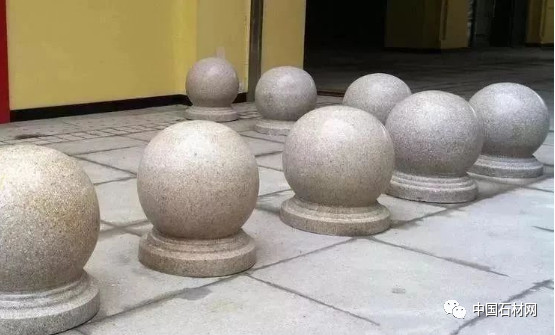 天然花岗岩各类挡车石欣赏