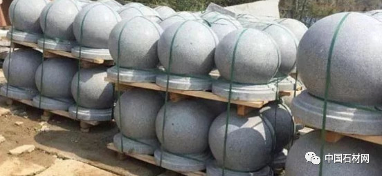 天然花岗岩各类挡车石欣赏