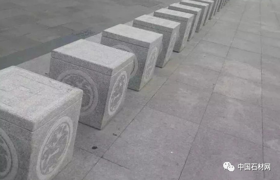 天然花岗岩各类挡车石欣赏