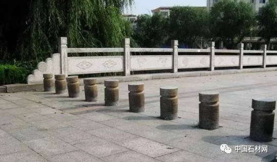 天然花岗岩各类挡车石欣赏