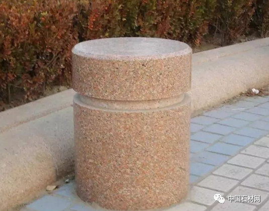 天然花岗岩各类挡车石欣赏