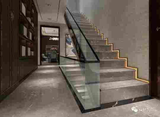 石材楼梯踏步配玻璃扶手，这几种设计方案超实用！
