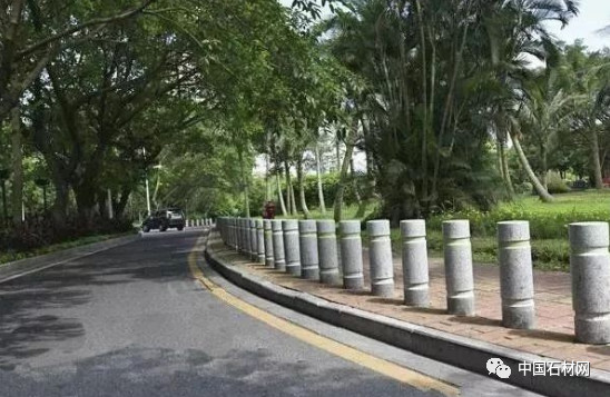 天然花岗岩各类挡车石欣赏