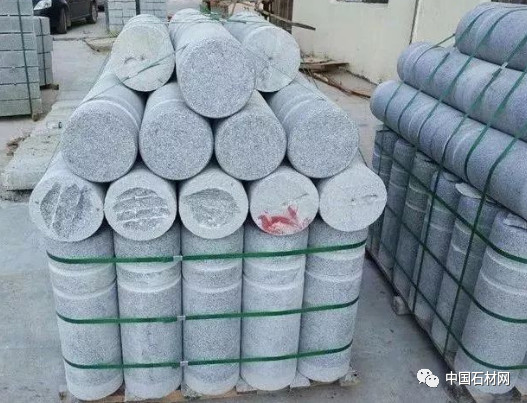 天然花岗岩各类挡车石欣赏