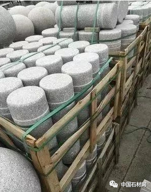 天然花岗岩各类挡车石欣赏