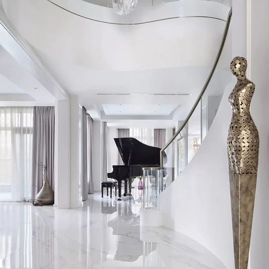 1000㎡别墅，用白色大理石演绎最美的优雅与极致