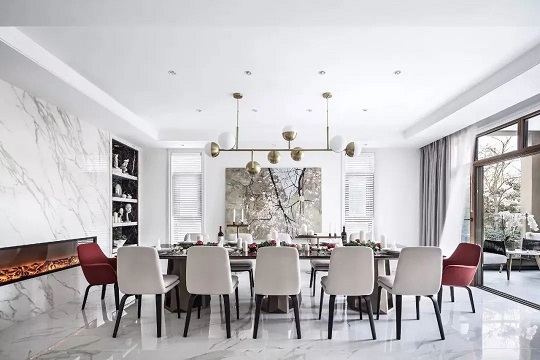 1000㎡别墅，用白色大理石演绎最美的优雅与极致