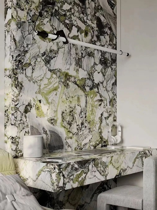 岩板背景墙有拼缝，正常有哪些处理方式？