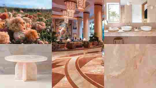 红色大理石：将流行色彩融入家居生活