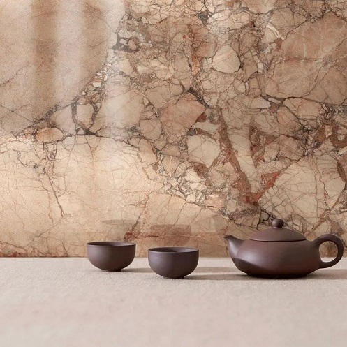 红色大理石：将流行色彩融入家居生活