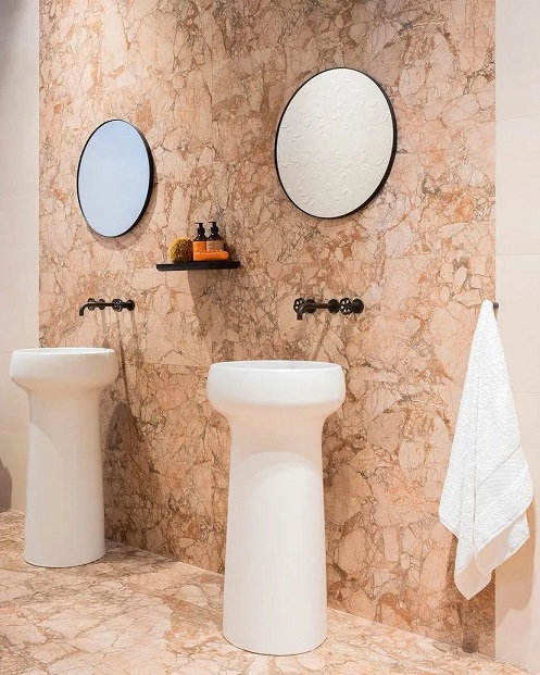 红色大理石：将流行色彩融入家居生活