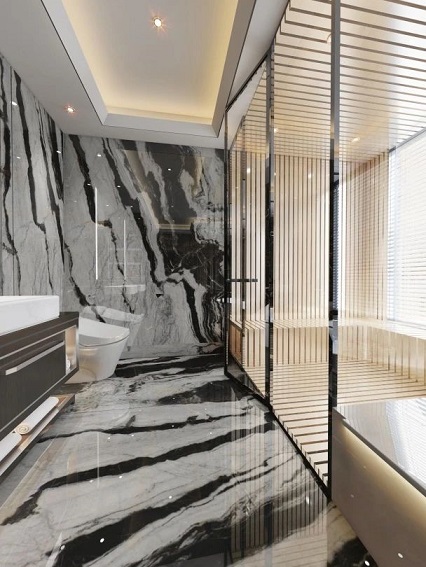 邂逅星程石业熊猫白大理石，演绎自然之美