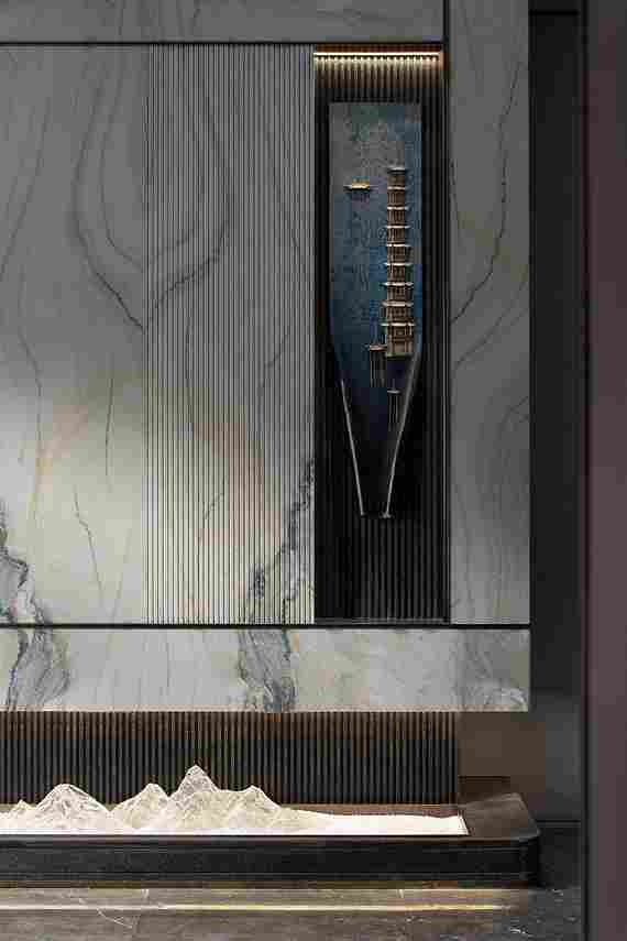 大理石的对称美学，绽放天然石材的独特魅力