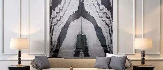 大理石的对称美学，绽放天然石材的独特魅力