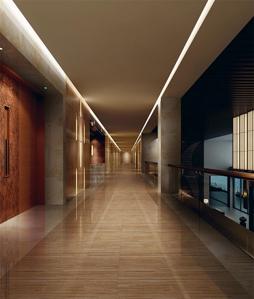 大理石地铺应用，展现独特现代中式美学