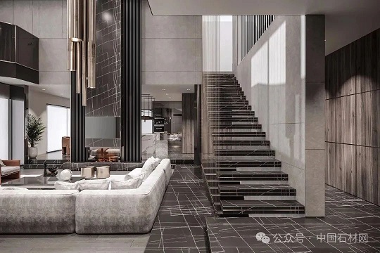 楼梯悬空石材踏步应该怎么做？完美衔接上下楼