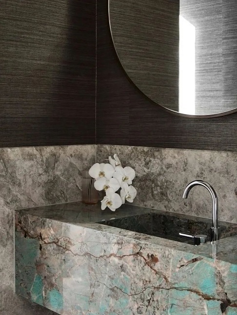 大理石卫浴设计 | 打造高档住宅的现代艺术空间，感受到大自然的魅力
