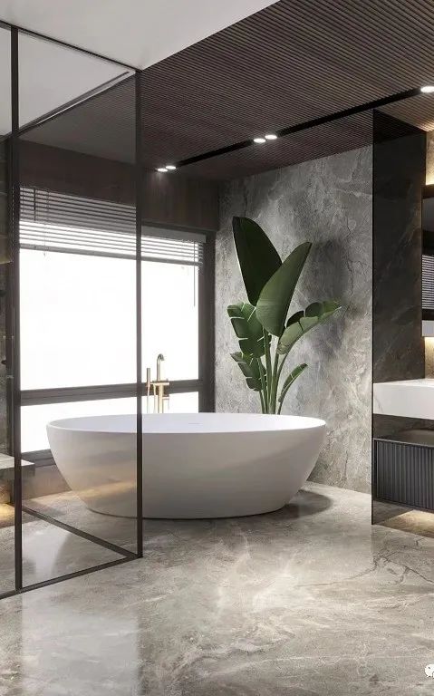 大理石卫浴设计 | 打造高档住宅的现代艺术空间，感受到大自然的魅力
