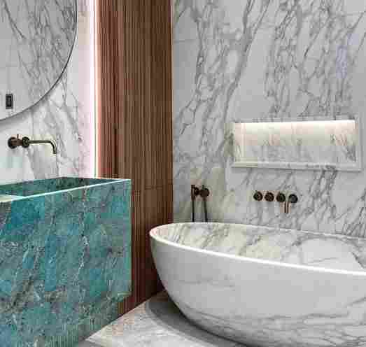大理石卫浴设计 | 打造高档住宅的现代艺术空间，感受到大自然的魅力