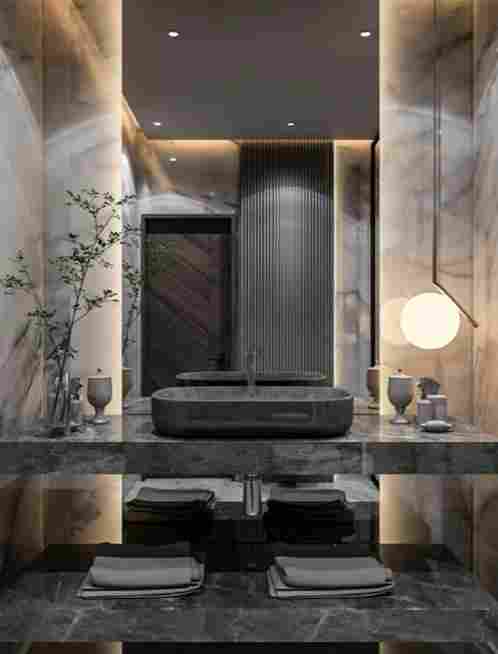 大理石卫浴设计 | 打造高档住宅的现代艺术空间，感受到大自然的魅力